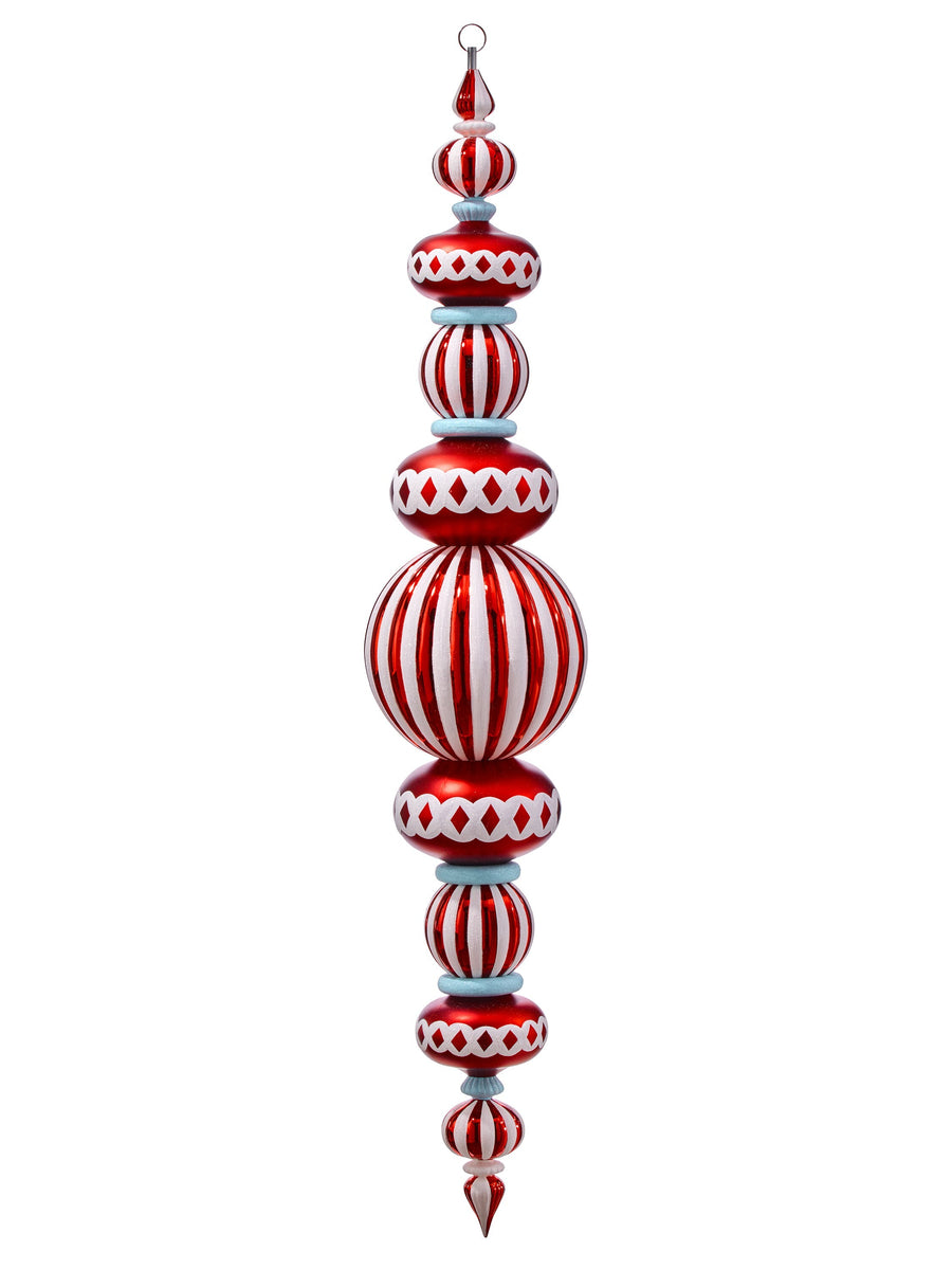 42" Vp Mat/Shiny Hanging Finial
