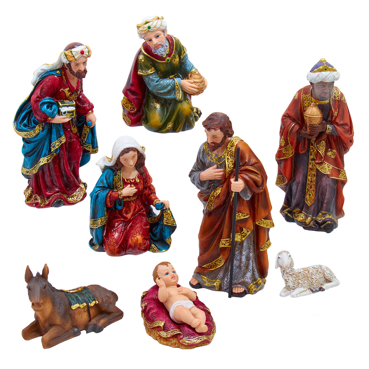 8-Piece Nativity Set Figurines