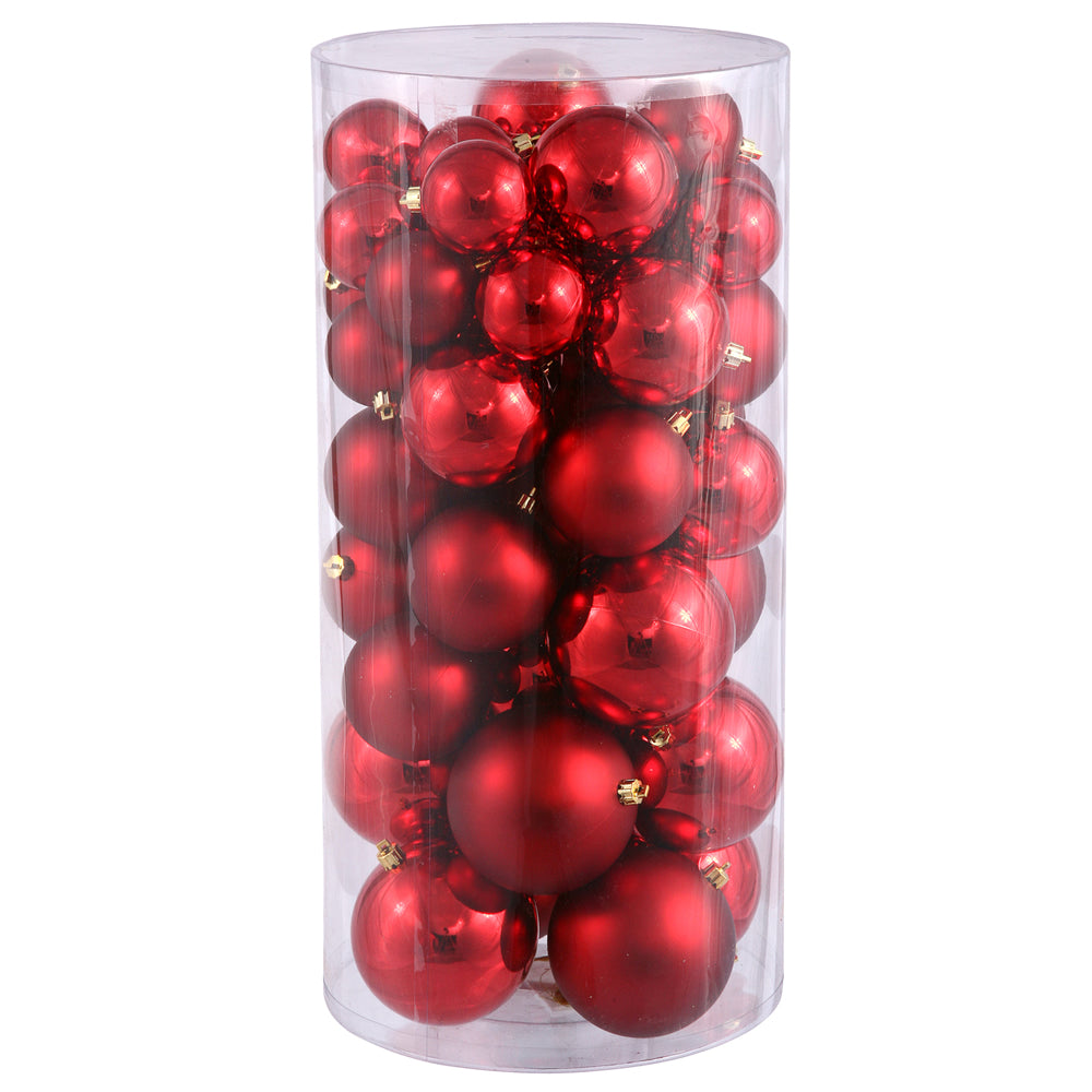 2.4" -3"-4" Red Balls Shiny/Matte