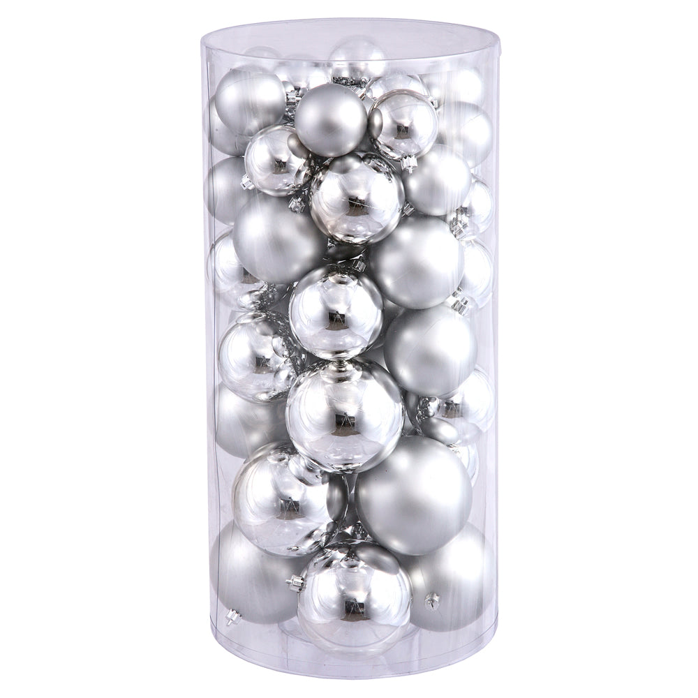 2.4" -3"-4" Silver Balls Shiny/Matte