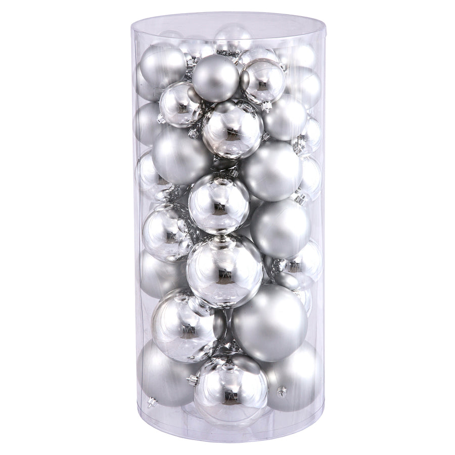 2.4" -3"-4" Silver Balls Shiny/Matte