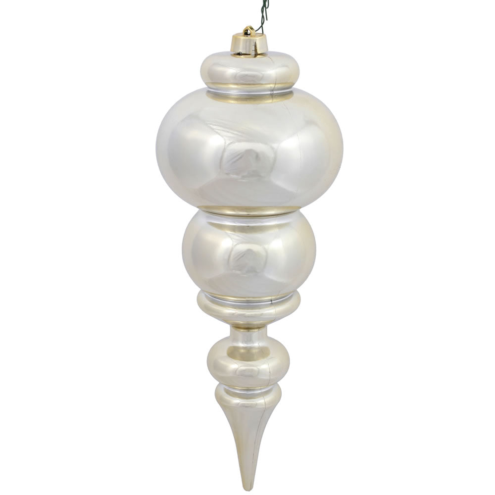 14" Champagne Shiny Finial UV Drilled