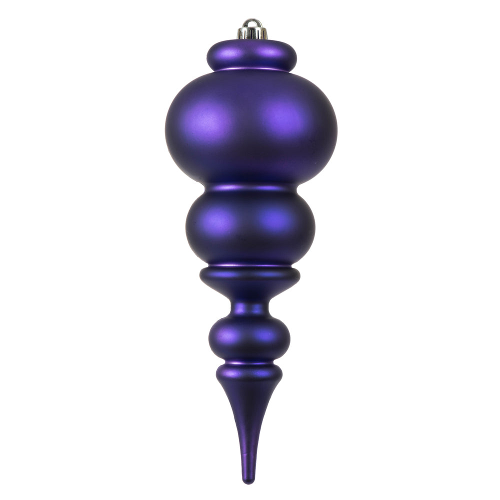 14" Purple Matte Finial UV Drilled
