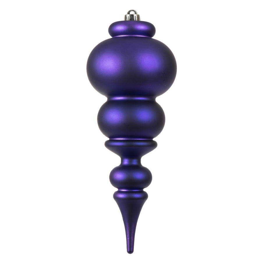 14" Purple Matte Finial UV Drilled