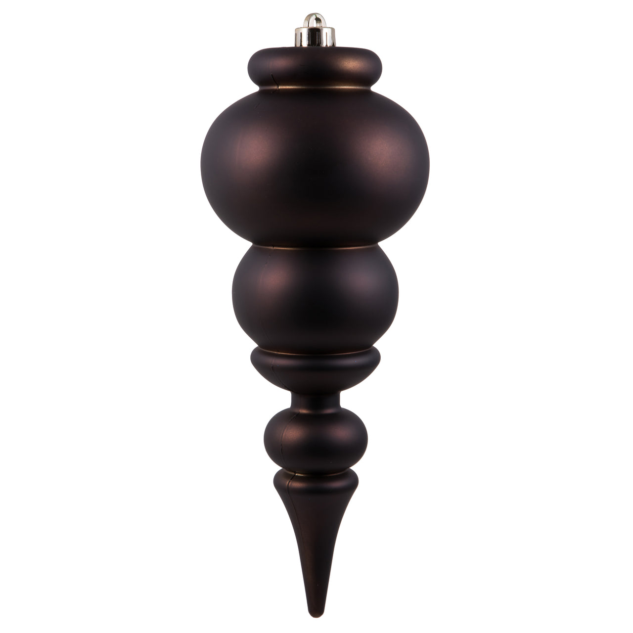 14" Chocolate Matte Finial UV Drilled