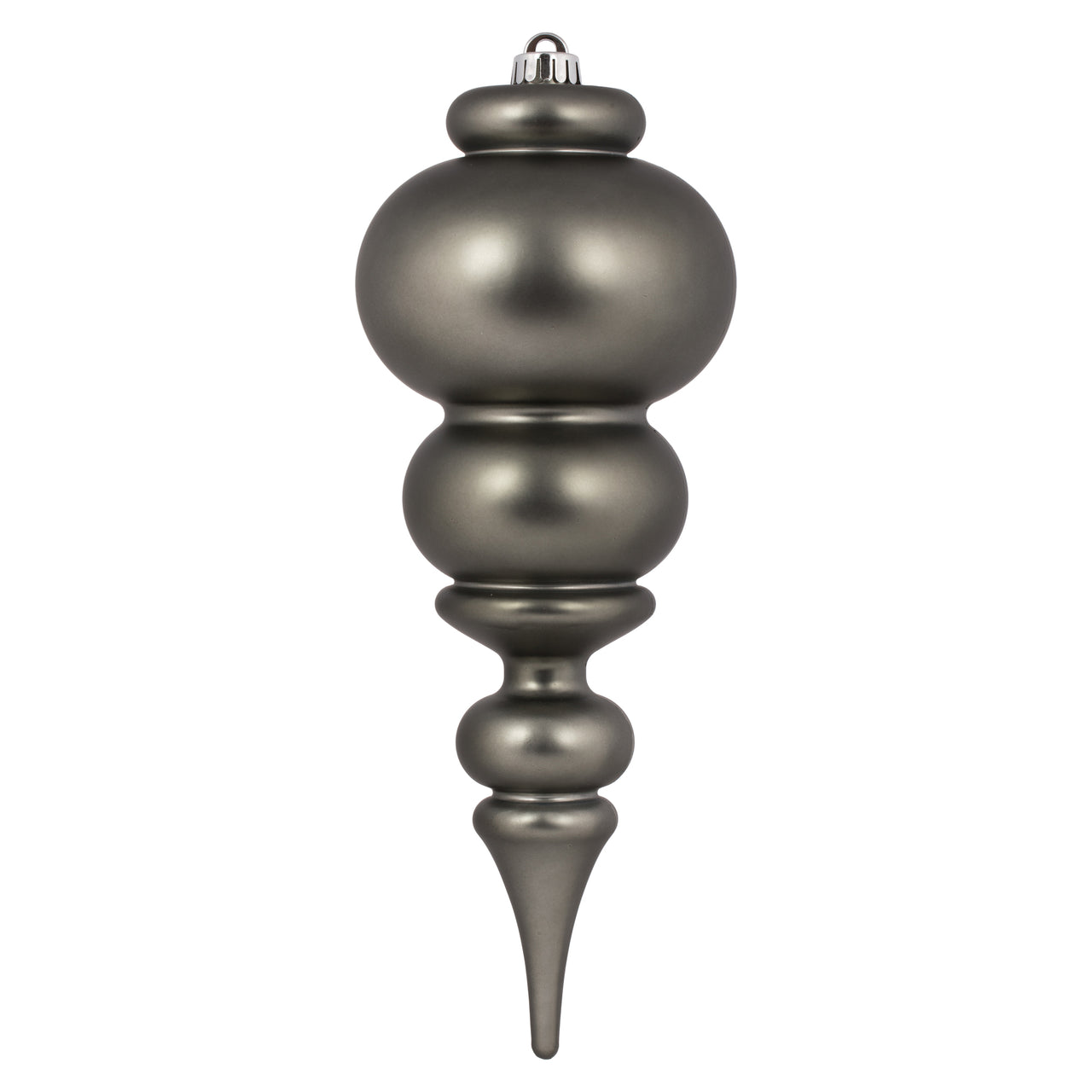 14" Pewter Matte Finial UV Drilled