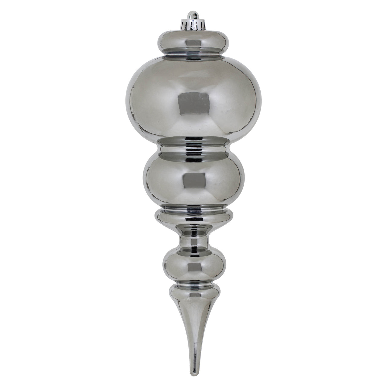 14" Pewter Shiny Finial UV Drilled