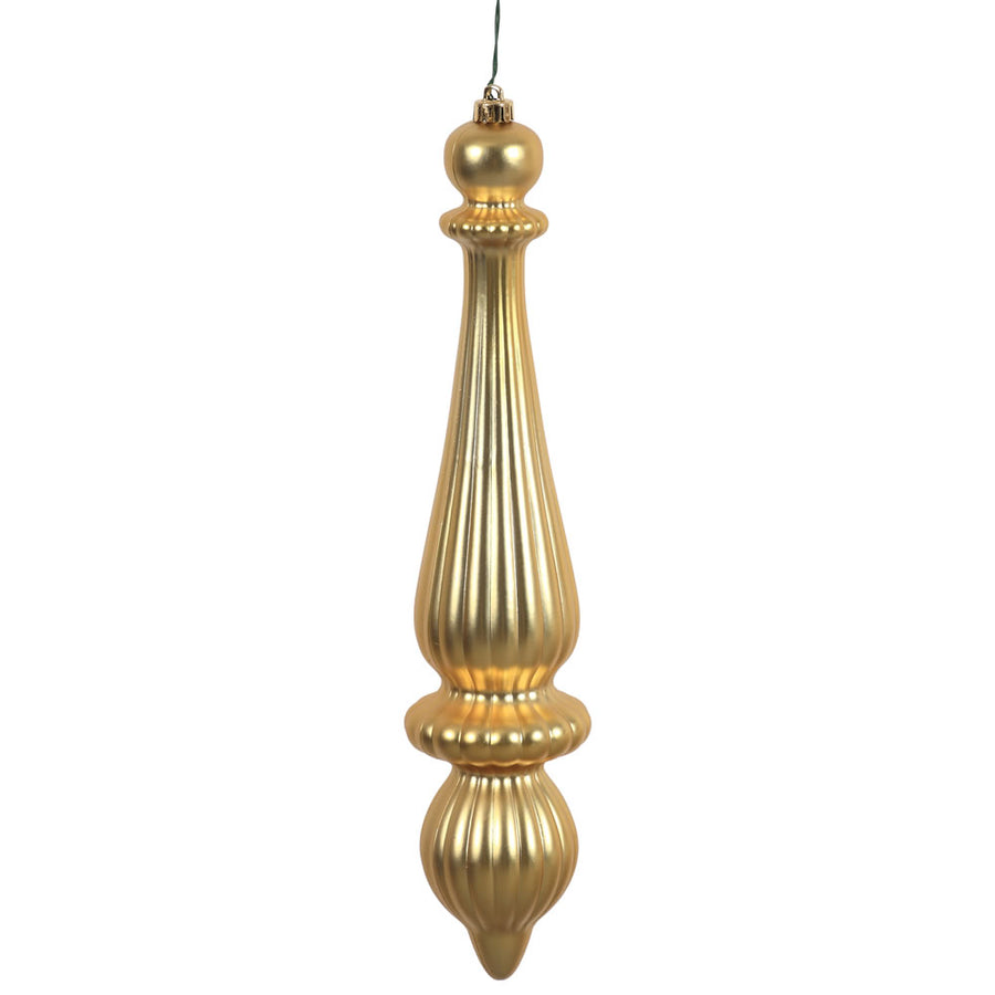 14" Gold Matte Finial Drop UV Dril