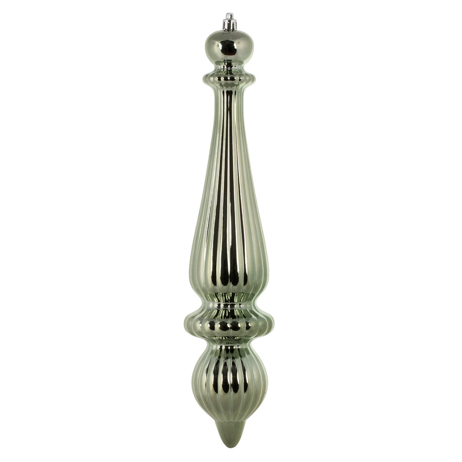 14" Wrought Iron Shiny Finial Drop UV