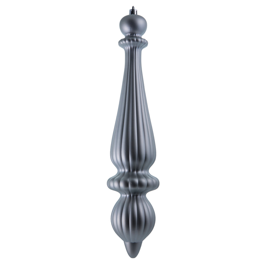 14" Limestone Matte Finial Drop UV