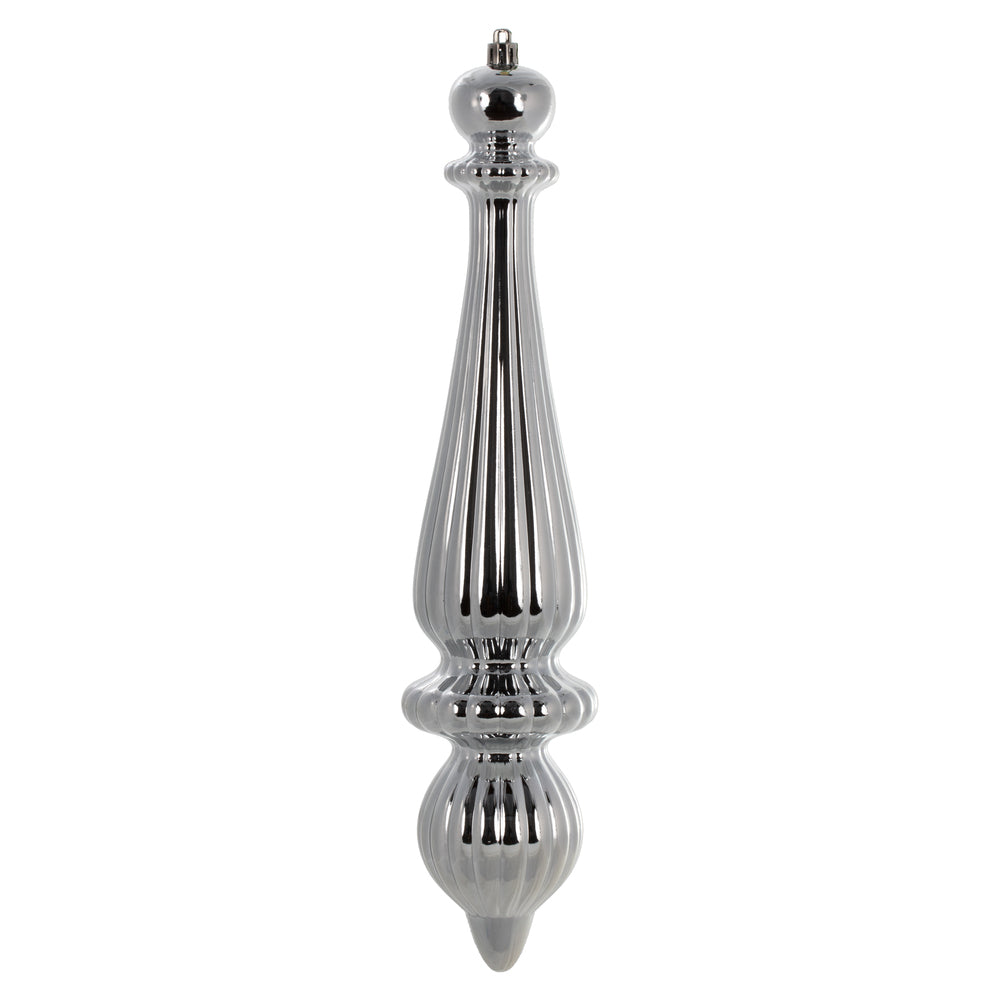 14" Limestone Shiny Finial Drop UV