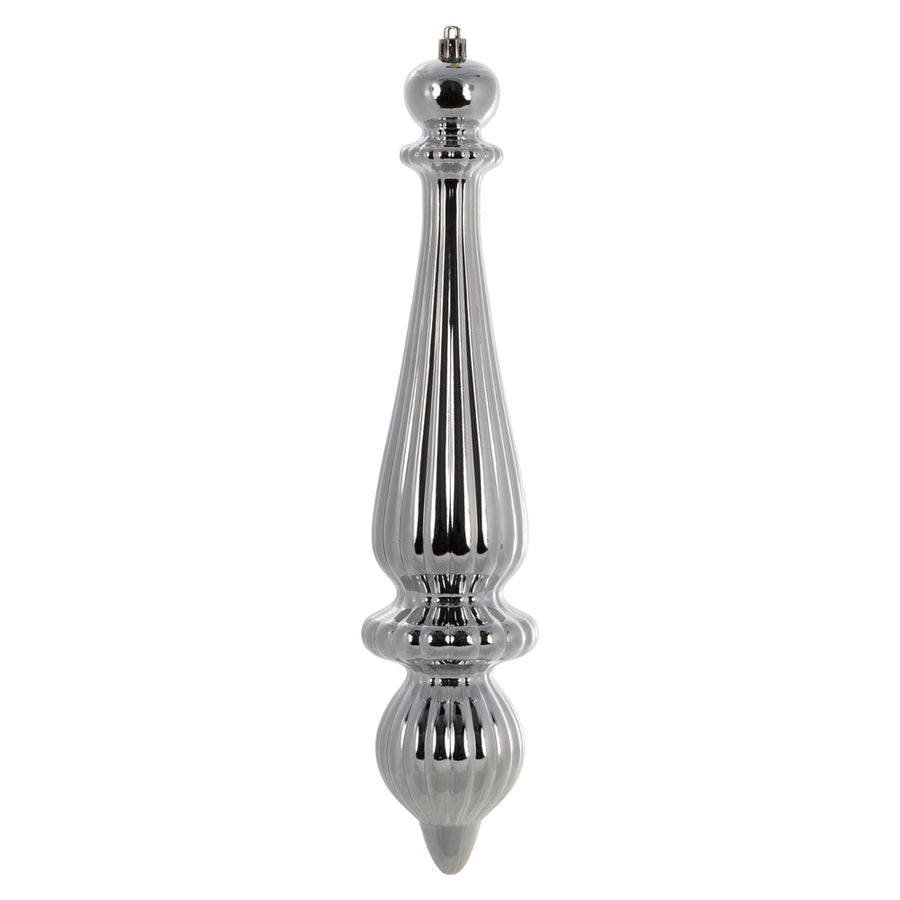14" Limestone Shiny Finial Drop UV