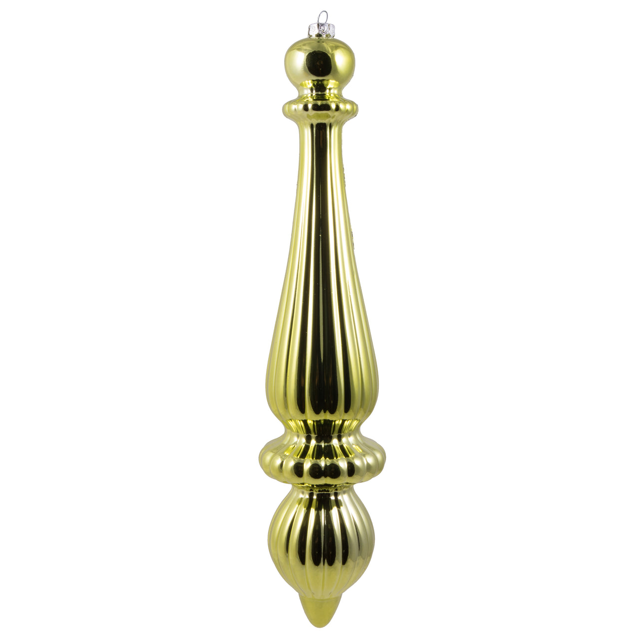 14" Lime Shiny Finial Drop UV
