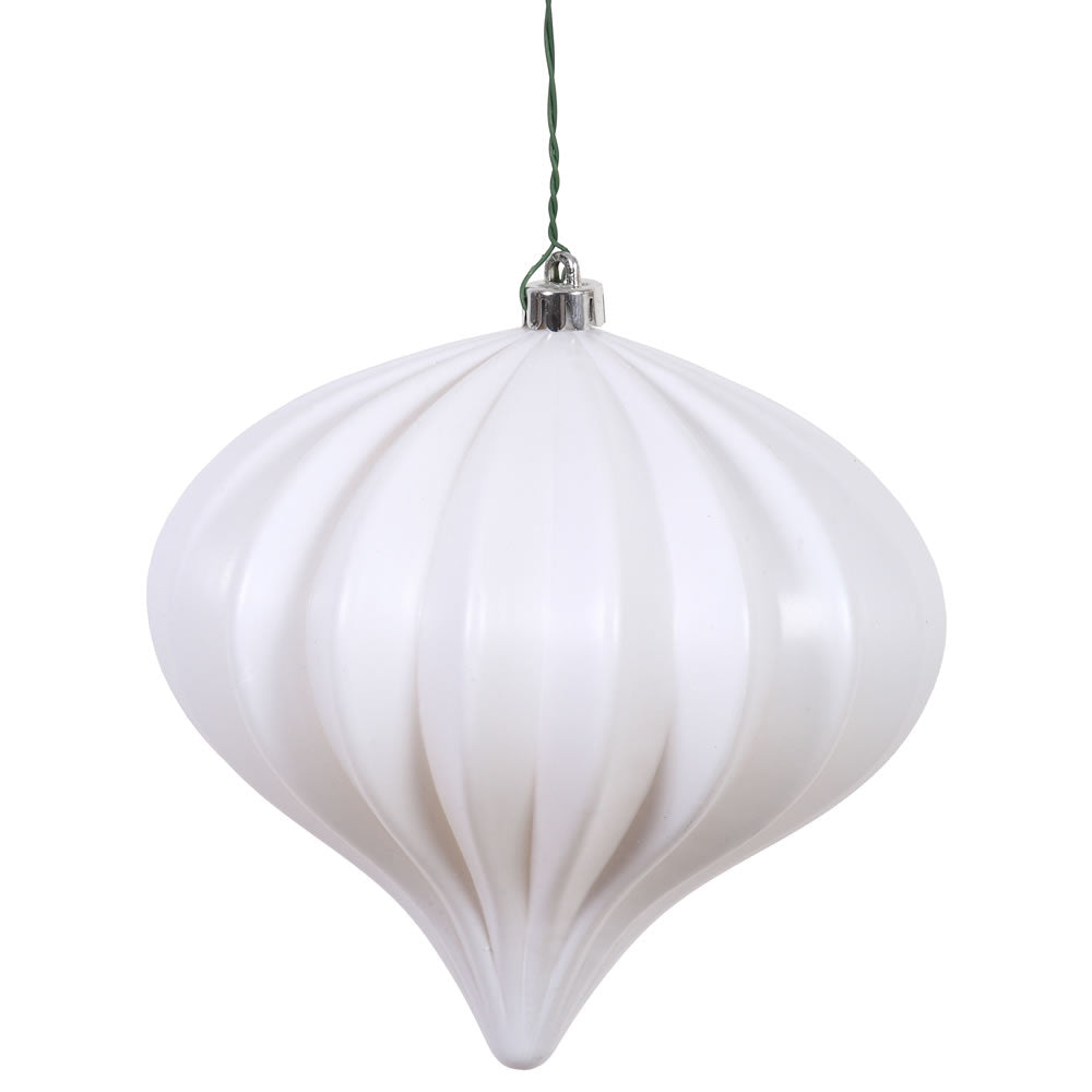 5.7" White Matte Onion UV Drilled