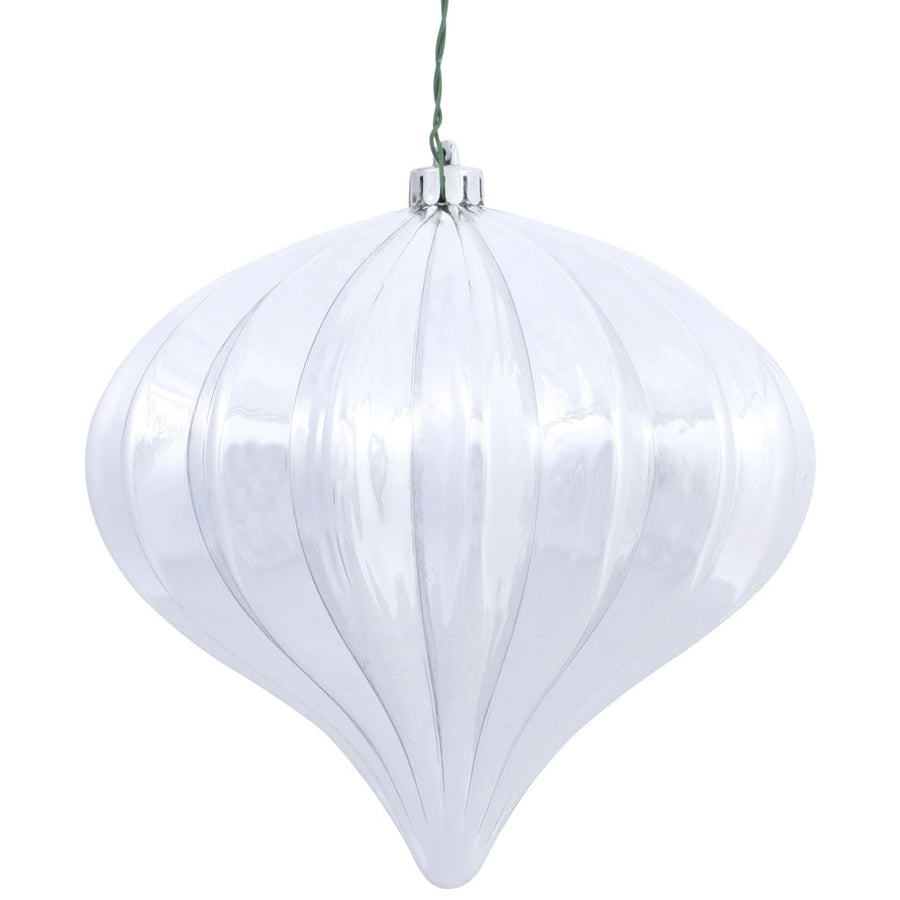 5.7" Silver Shiny Onion UV Drilled
