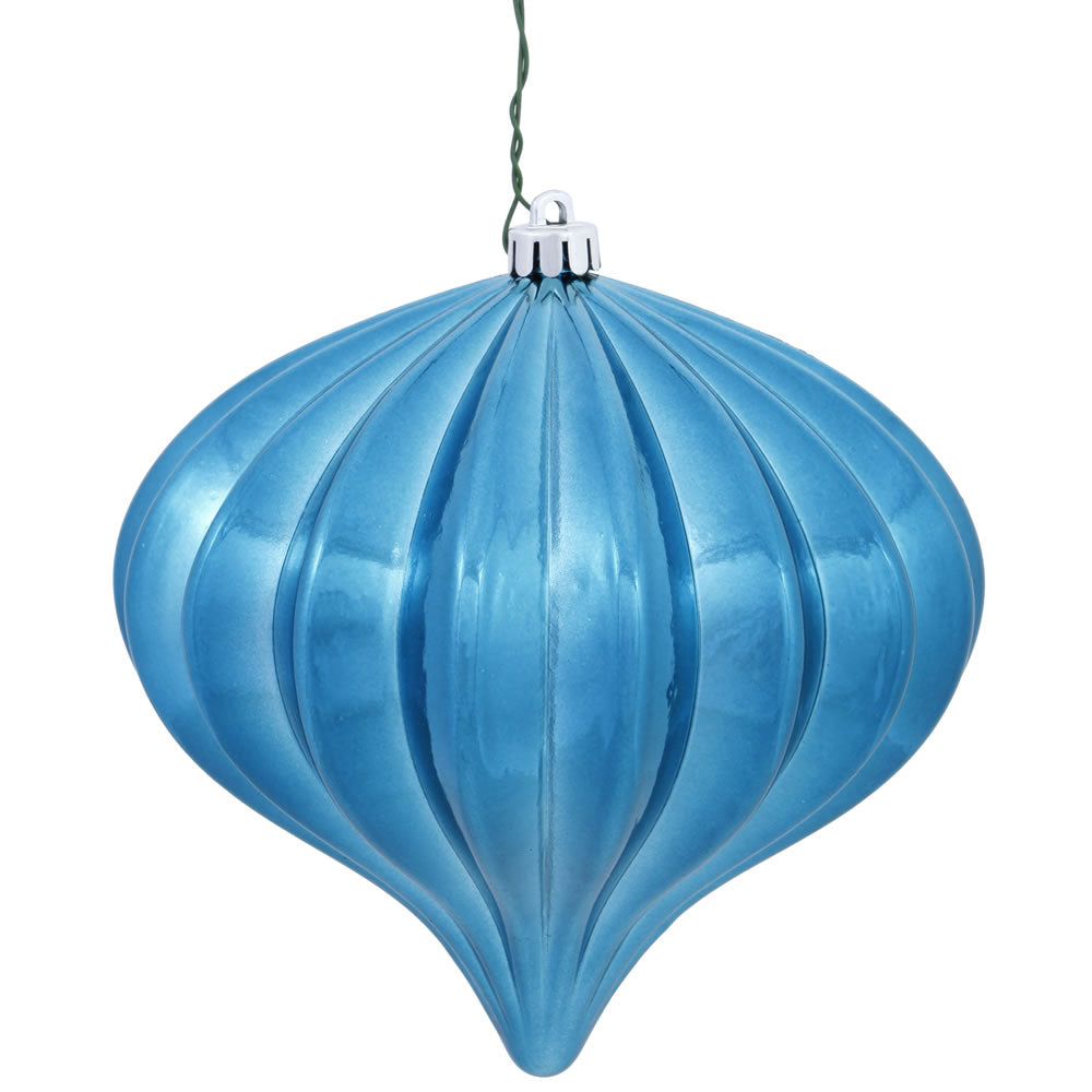 5.7" Turquoise Shiny Onion UV Drill