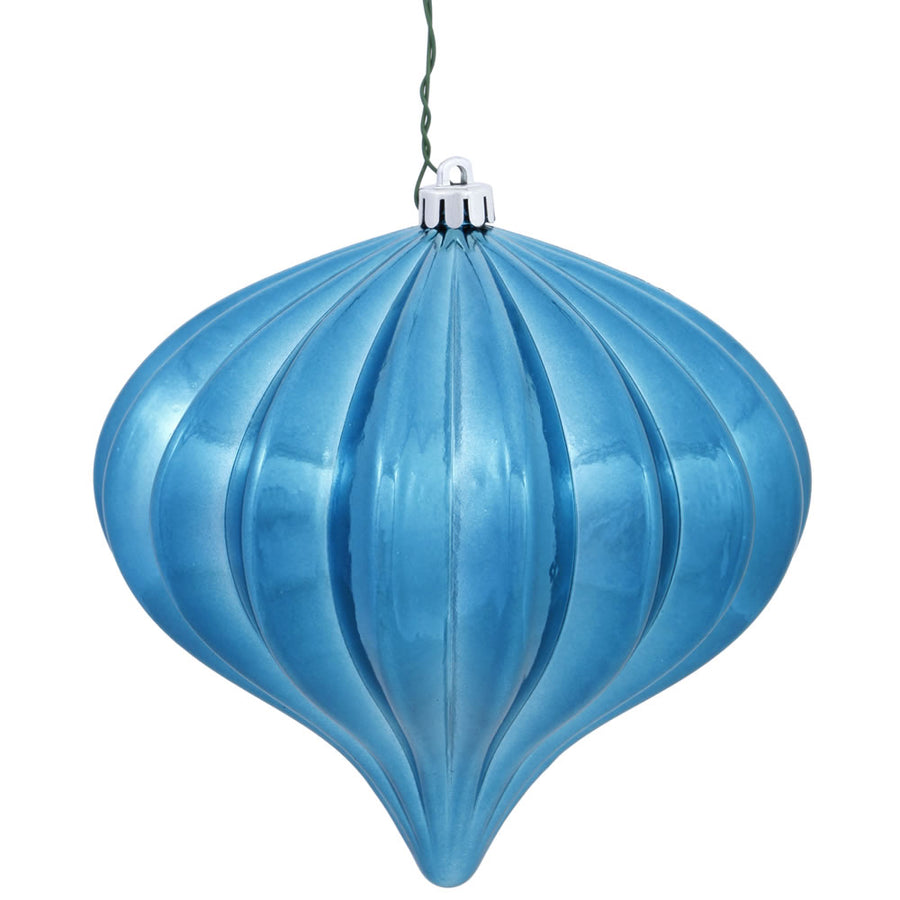 5.7" Turquoise Shiny Onion UV Drill