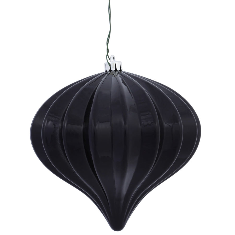 5.7" Black Shiny Onion UV Drilled