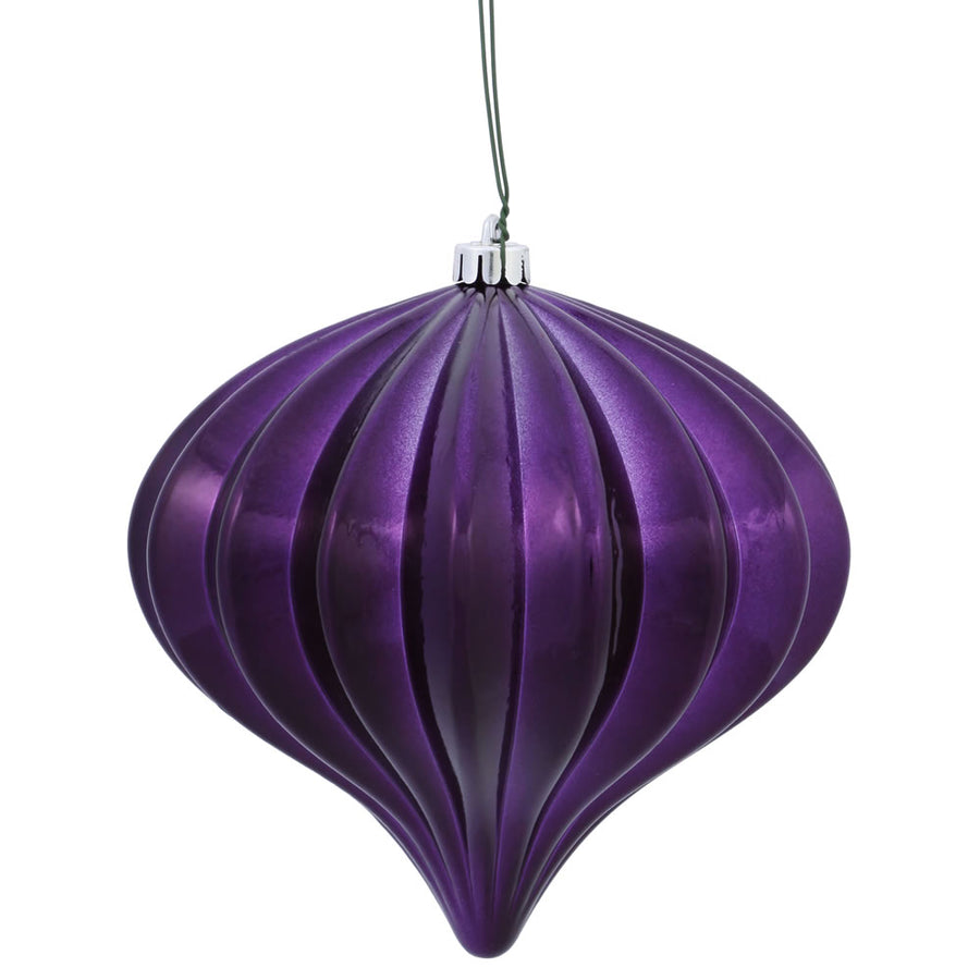 5.7" Plum Shiny Onion UV Drilled