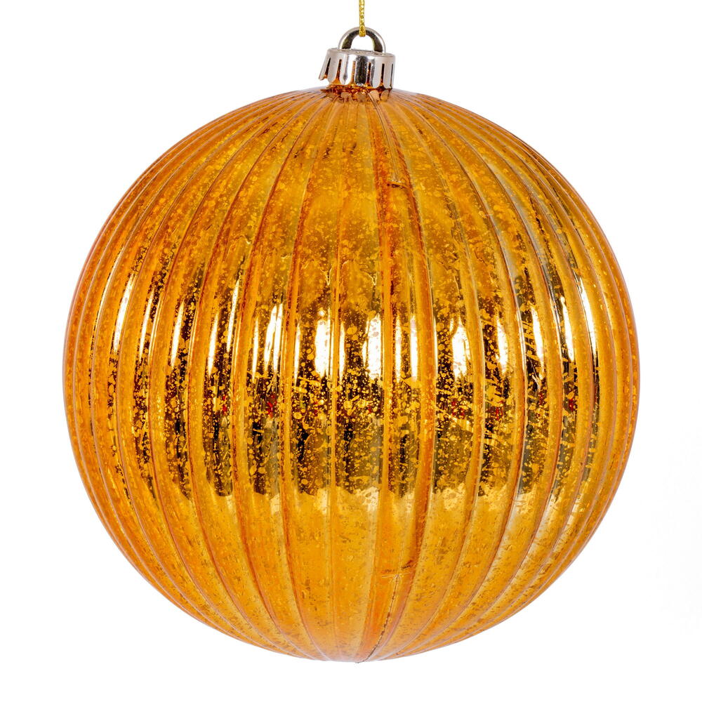 8" Antique Gold Mercury Lined Ball