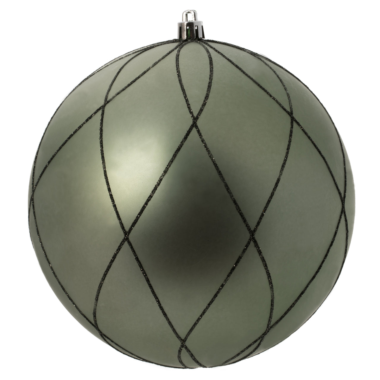 6" Wrought Iron Matt Glit Swirl Ball 3Bx