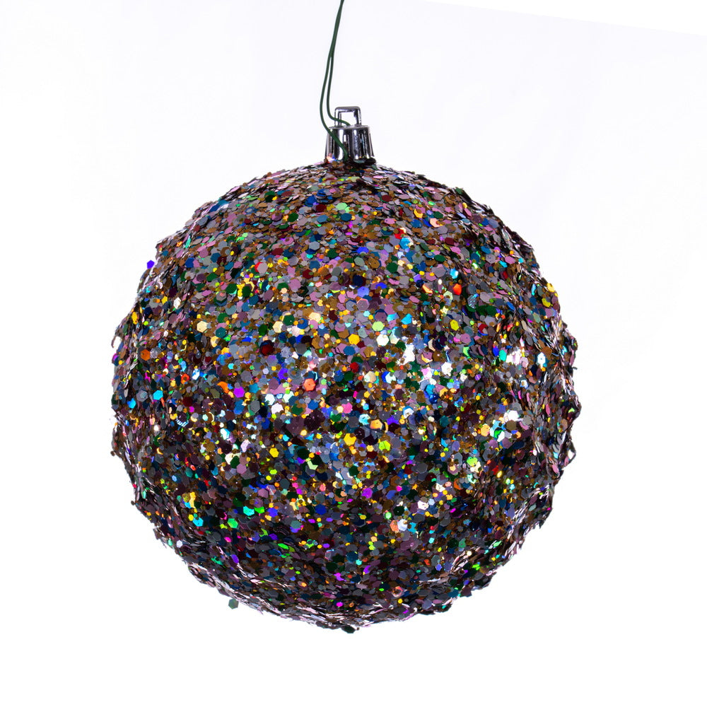 4.75" Multicolor Sequin Glit Bauble