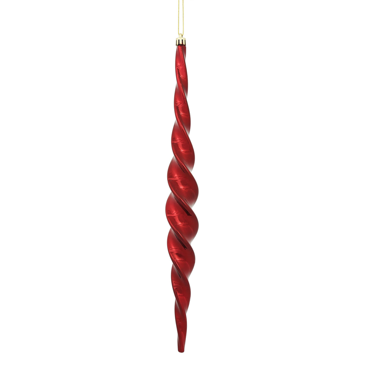 14.6" Wine Shiny Spiral Icicle