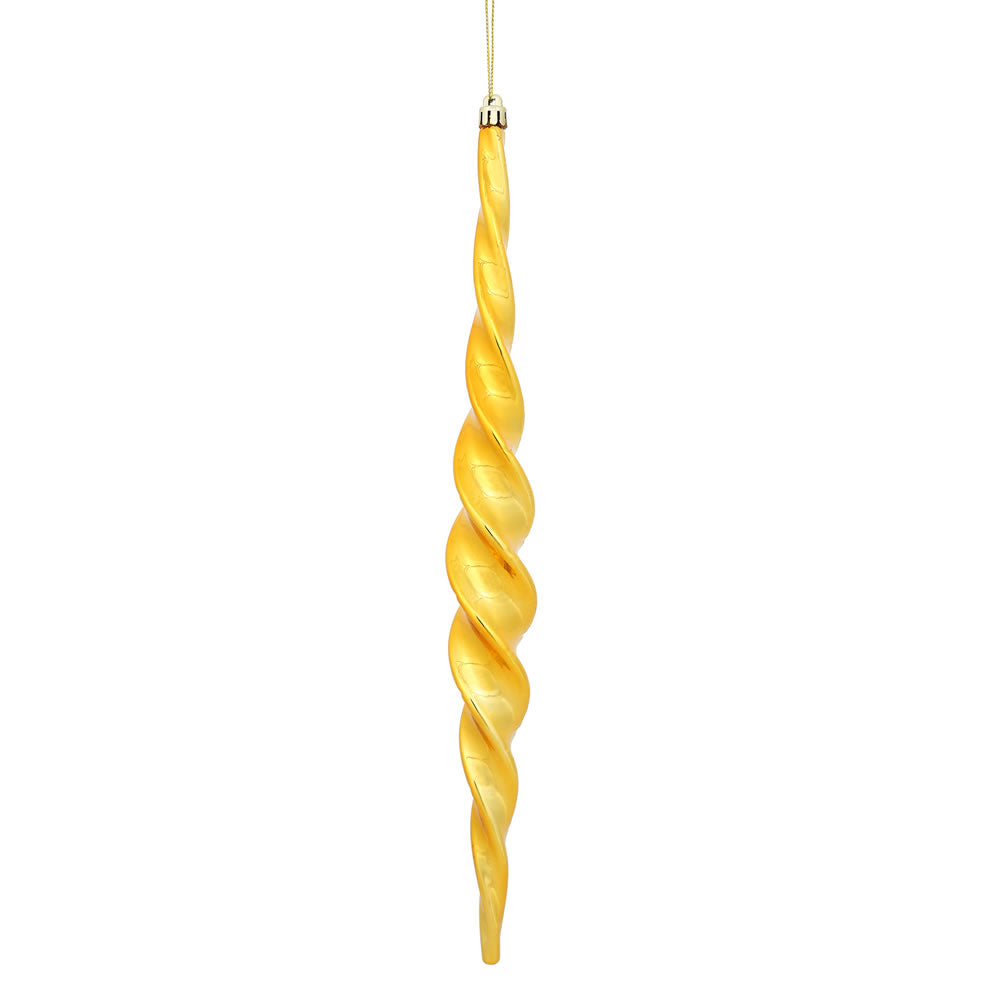 14.6" Anti Gold Shiny Spiral Icicle