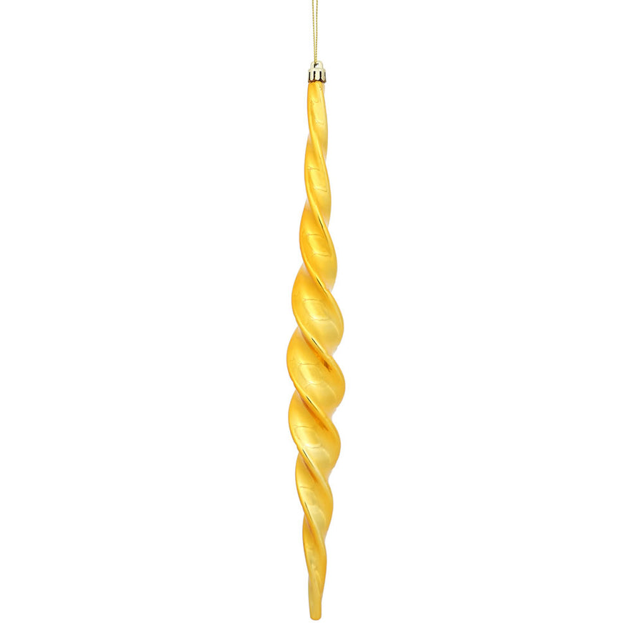 14.6" Anti Gold Shiny Spiral Icicle