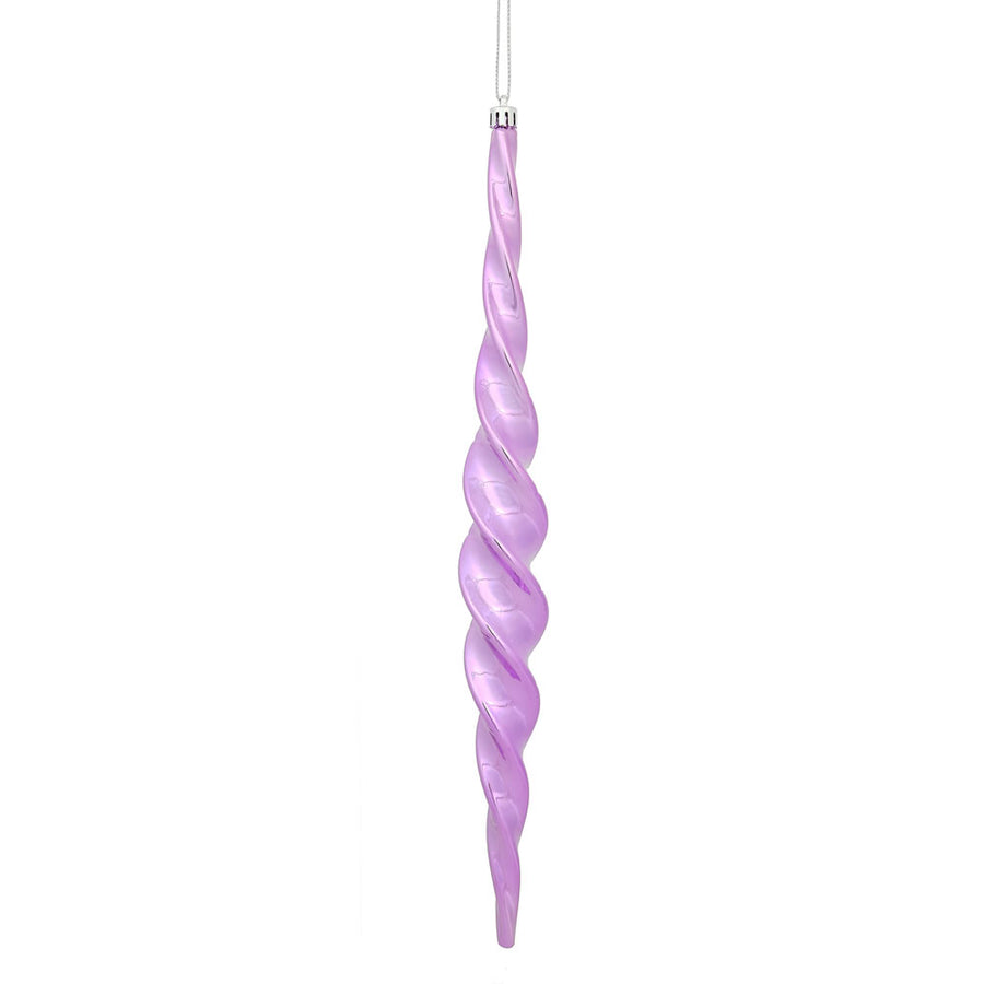 14.6" Orchid Shiny Spiral Icicle