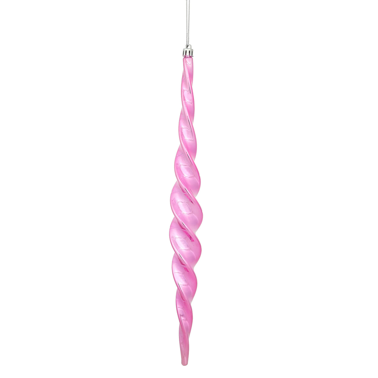 14.6" Pink Shiny Spiral Icicle