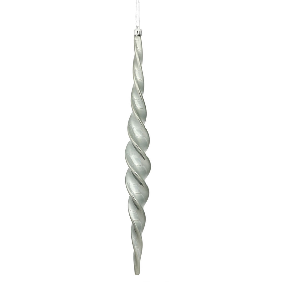 14.6" Pewter Shiny Spiral Icicle