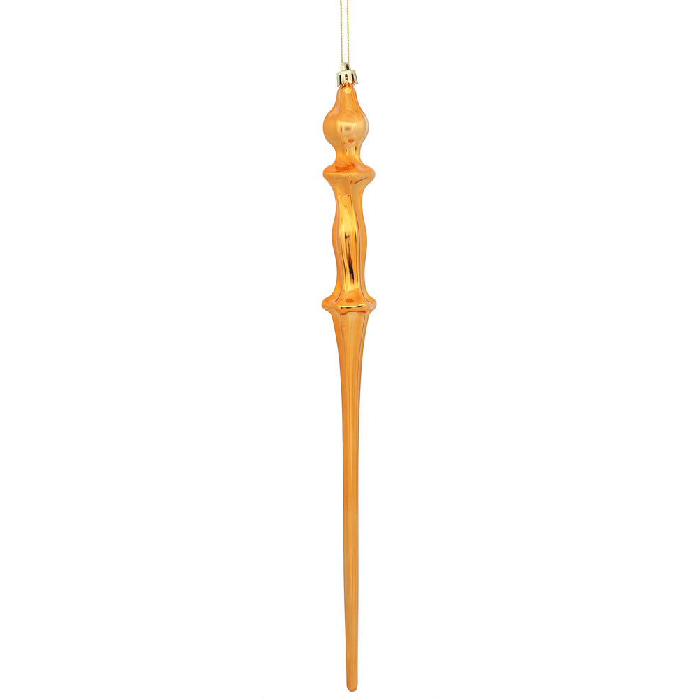 15.7" Burnish Orange Shiny Icicle