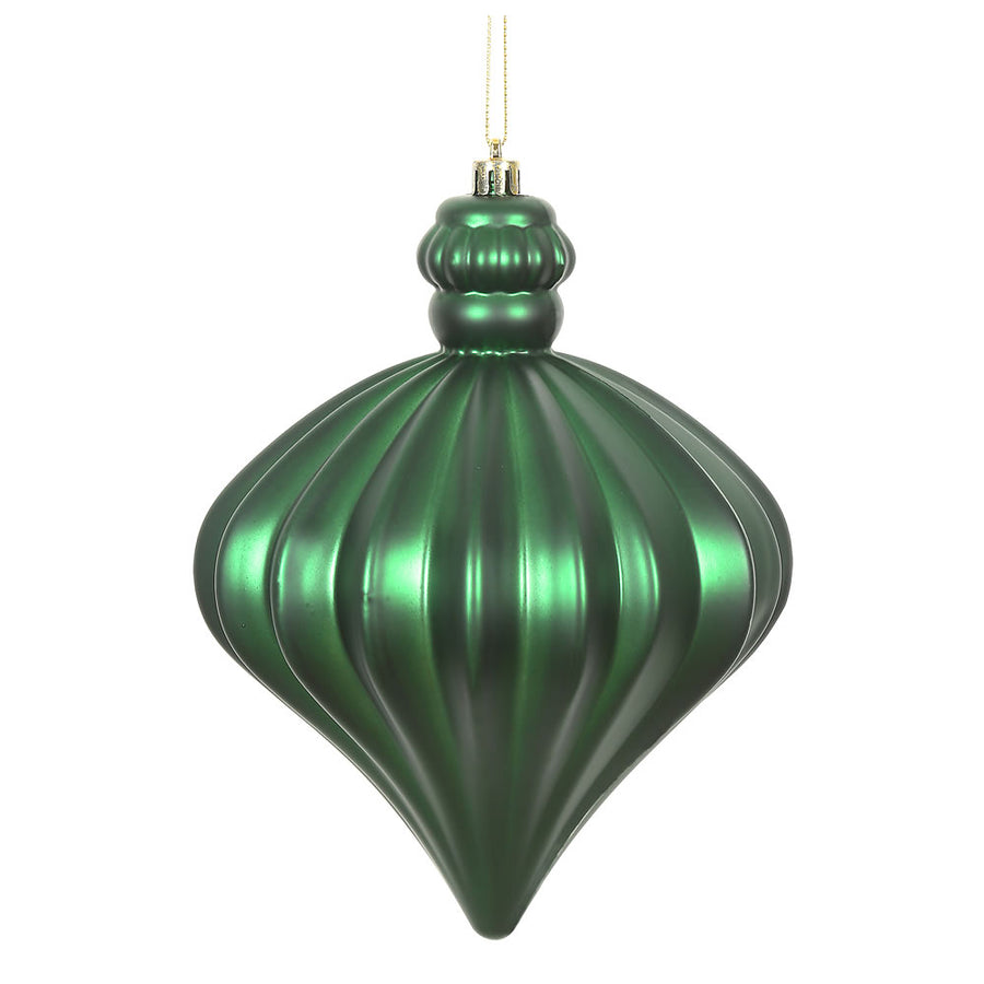 6" Emerald Matte Onion Drop