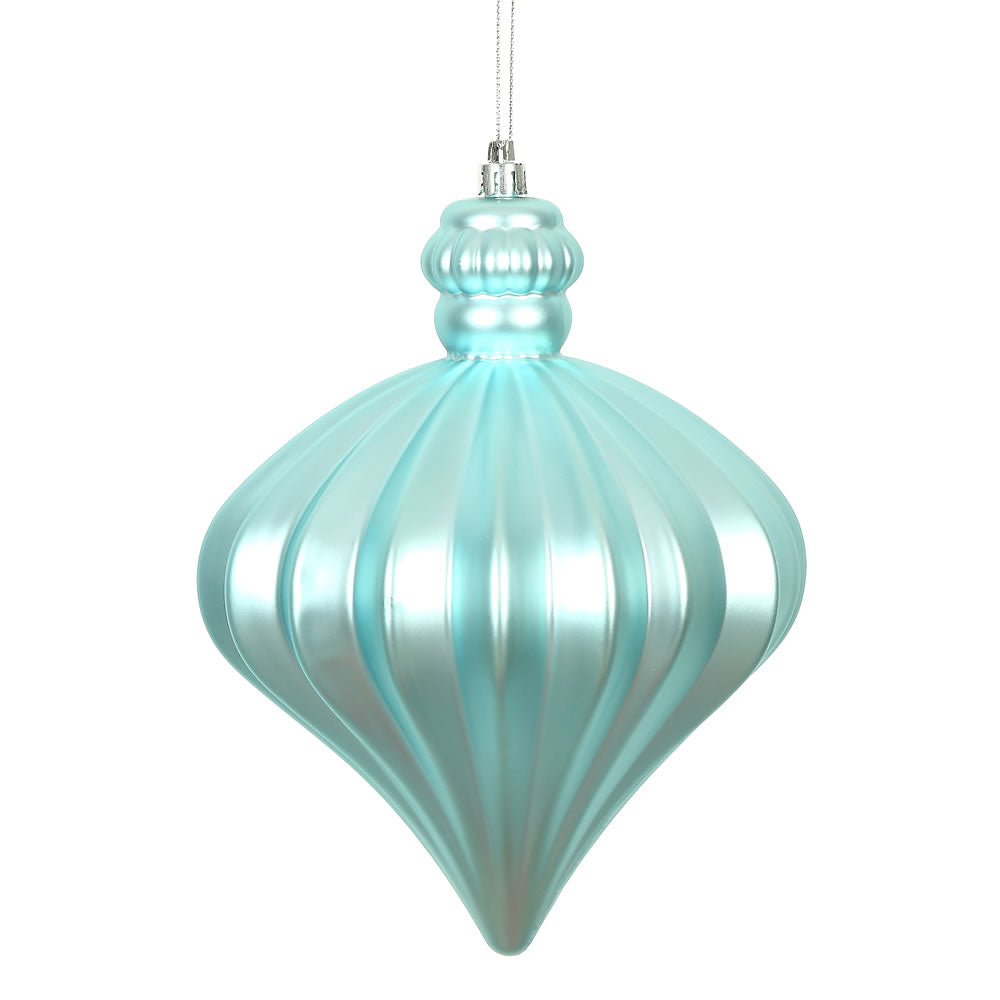6" Baby Blue Matte Onion Drop