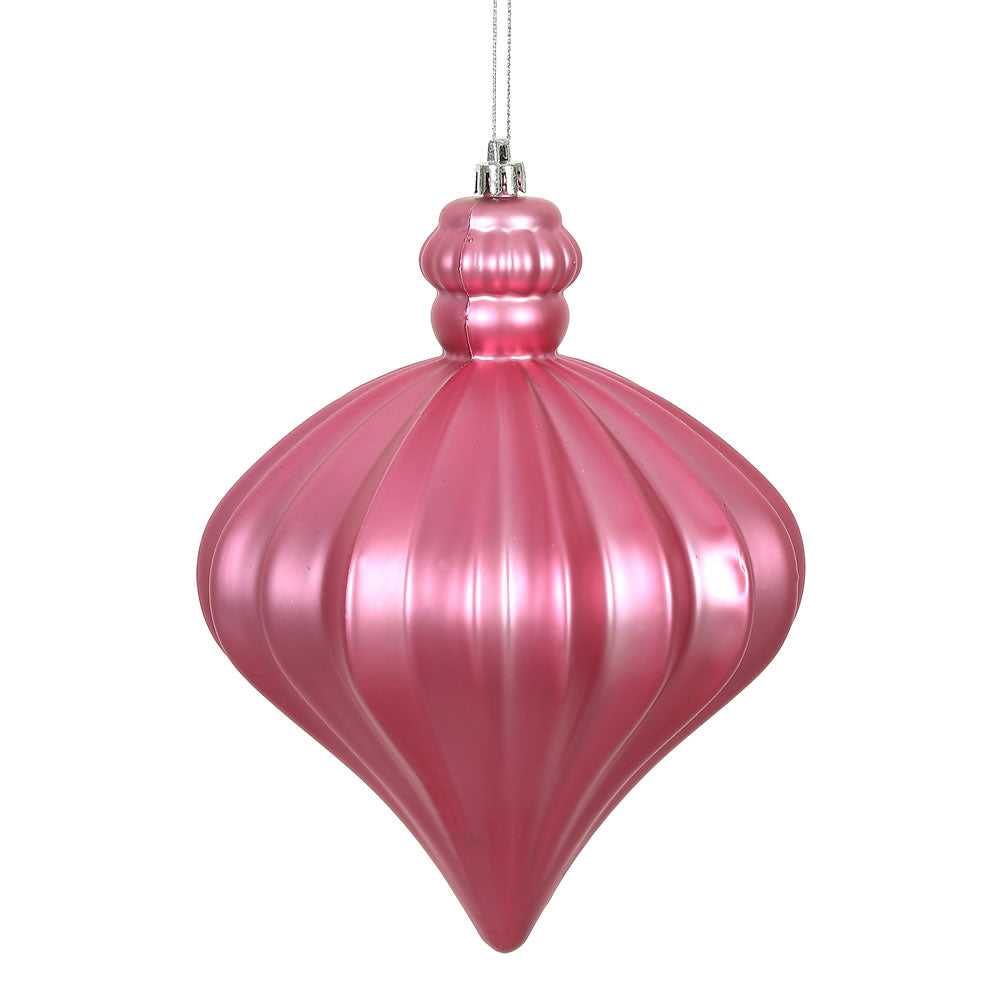 6" Mauve Matte Onion Drop