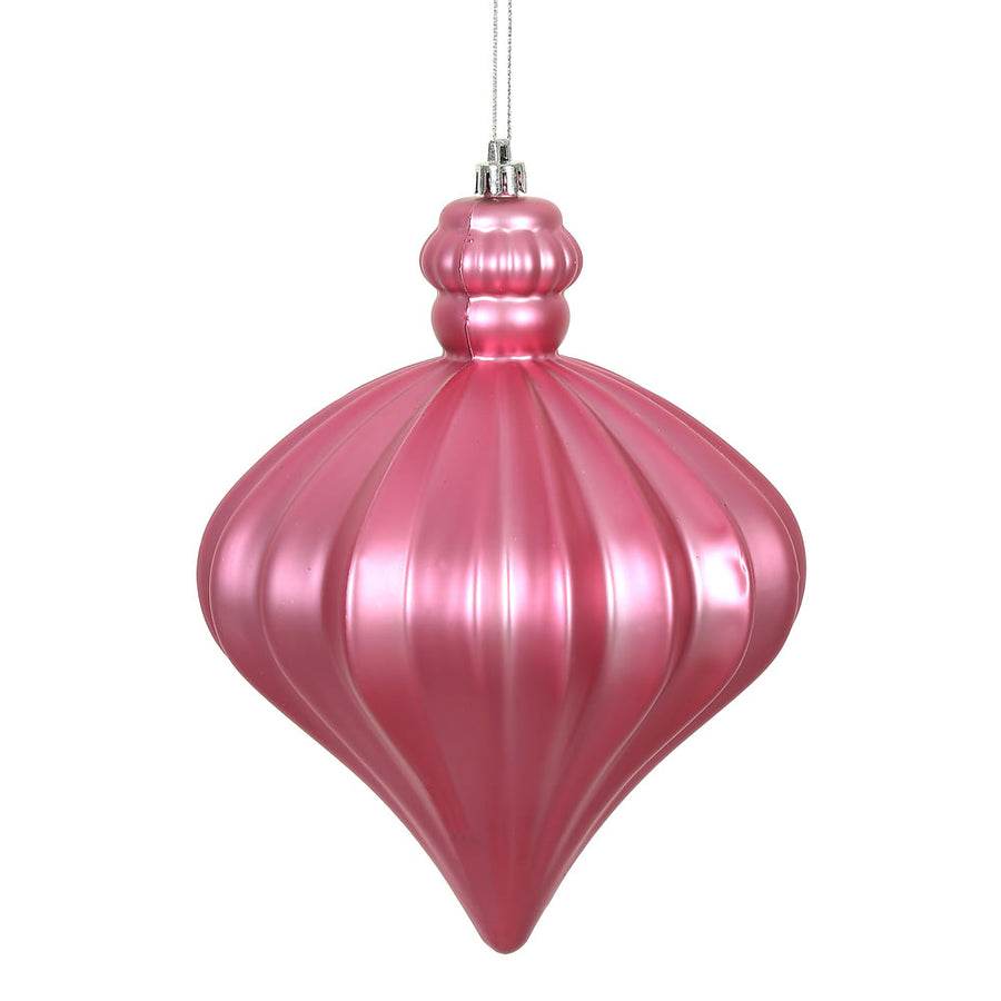 6" Mauve Matte Onion Drop