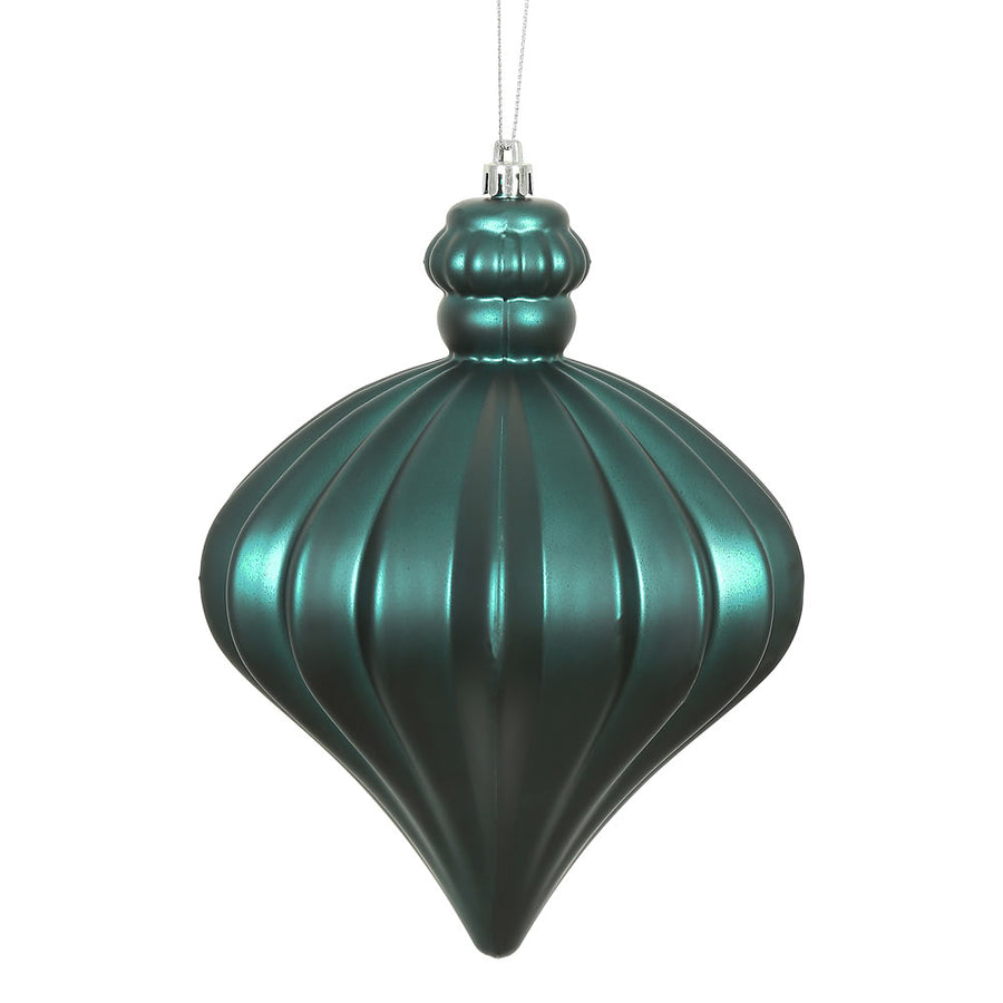 6" Sea Blue Matte Onion Drop