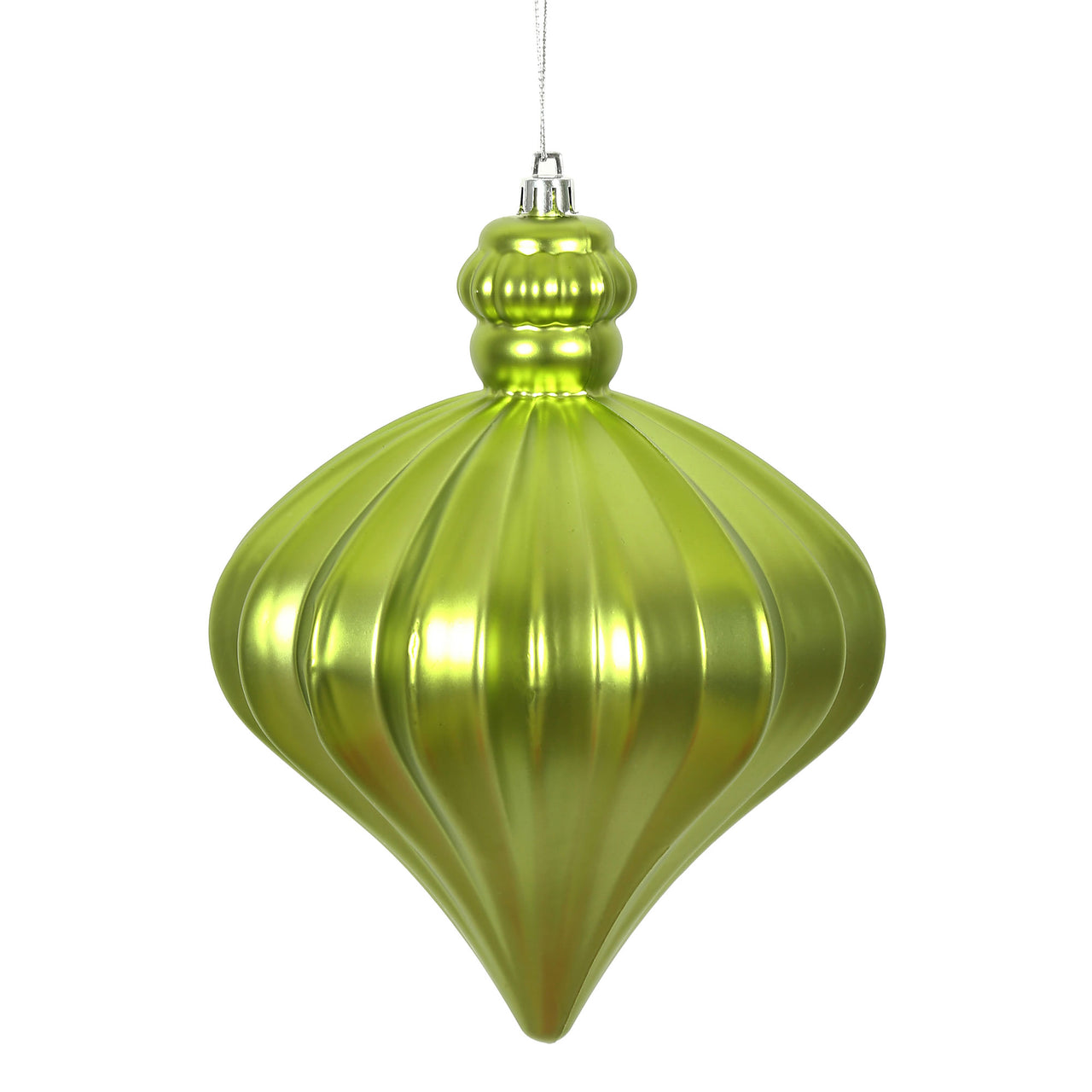 6" Lime Matte Onion Drop