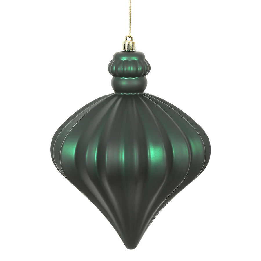 6" Midnight Green Matte Onion Drop