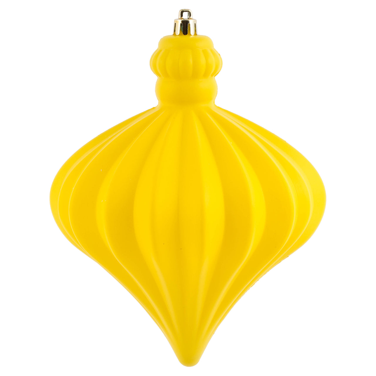 6" Yellow Matte Onion Drop