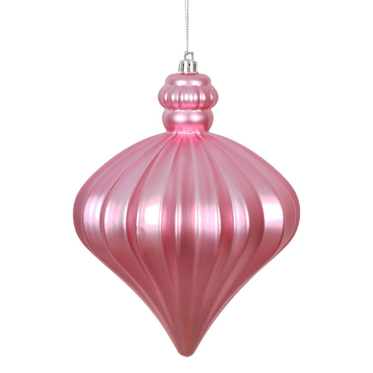 6" Pink Matte Onion Drop