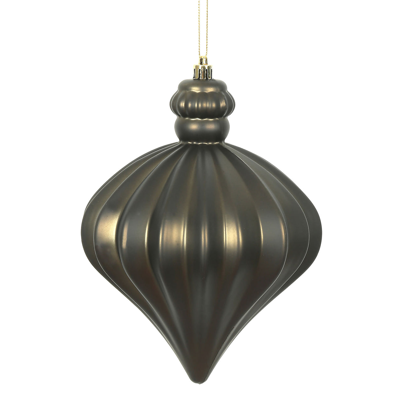 6" Gunmetal Matte Onion Drop