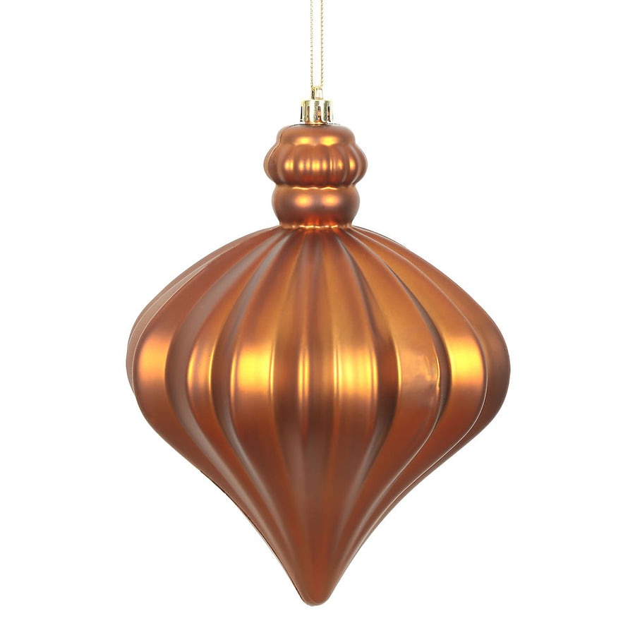 6" Copper Matte Onion Drop