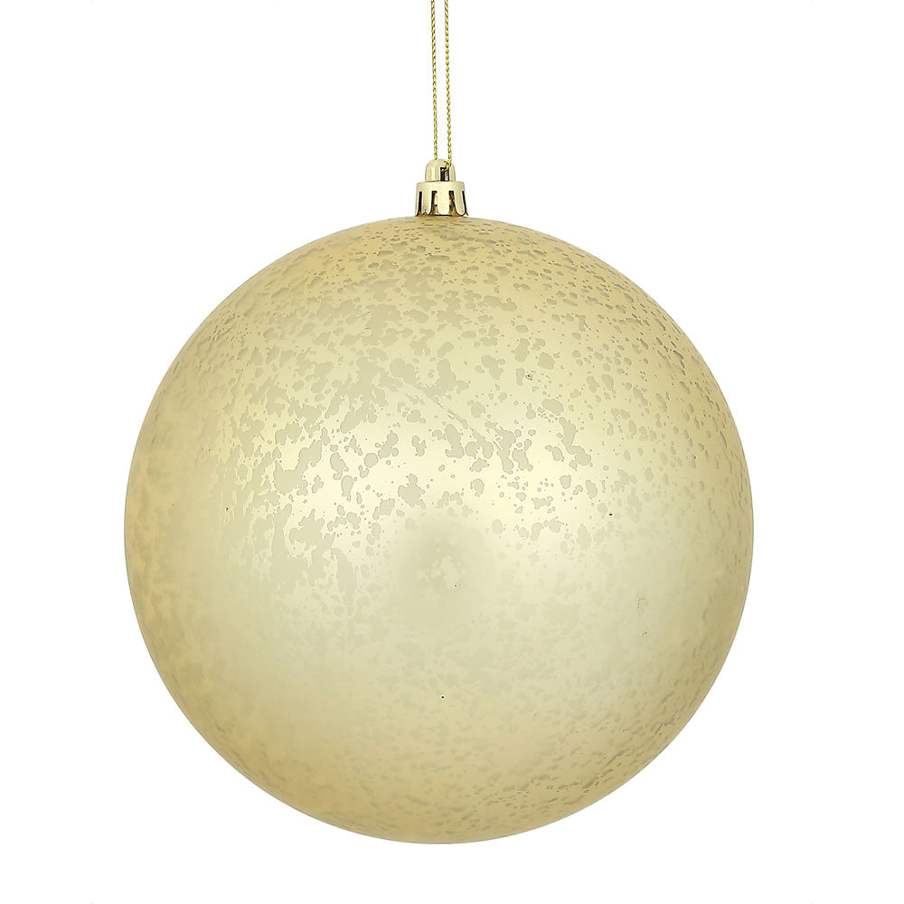 6" Champagne Matte Mercury Ball