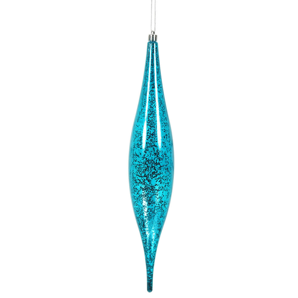 13" Turquoise Mercury Rain Drop