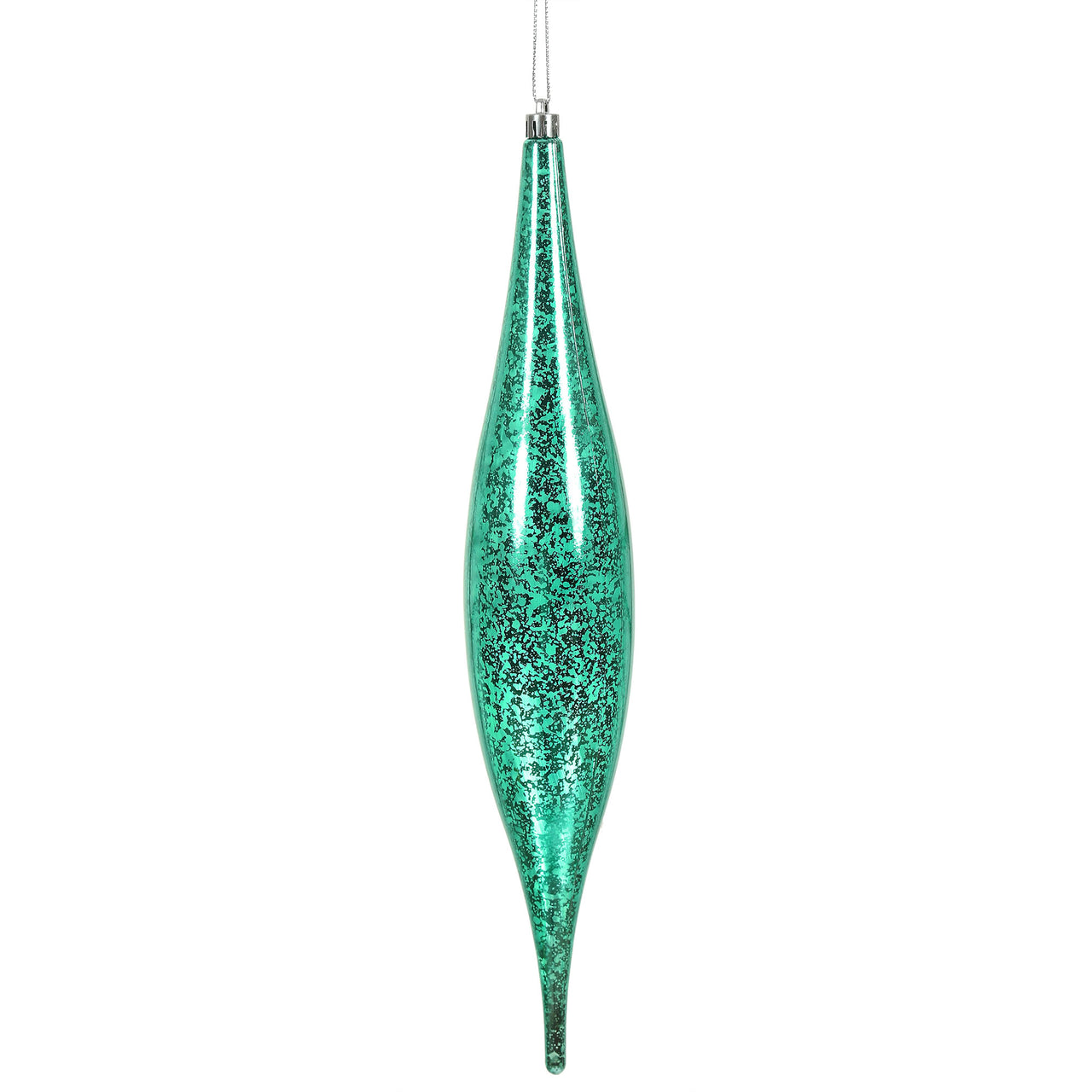 13" Teal Mercury Rain Drop
