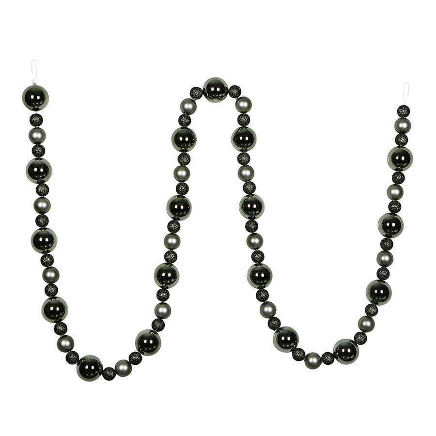 9' Wrought Iron Assorted Ball Garland