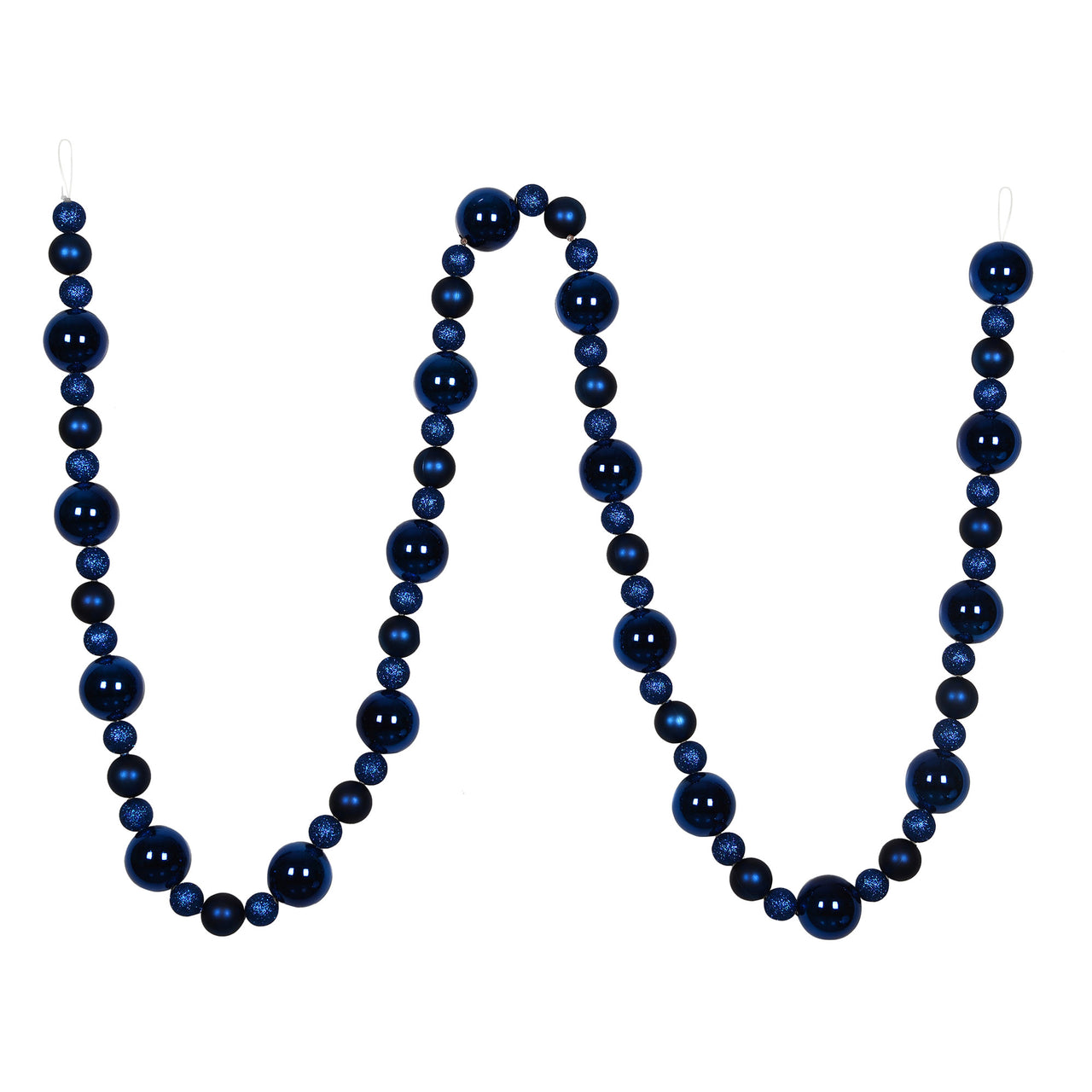 9' Midnight Blue Assorted Ball Garland
