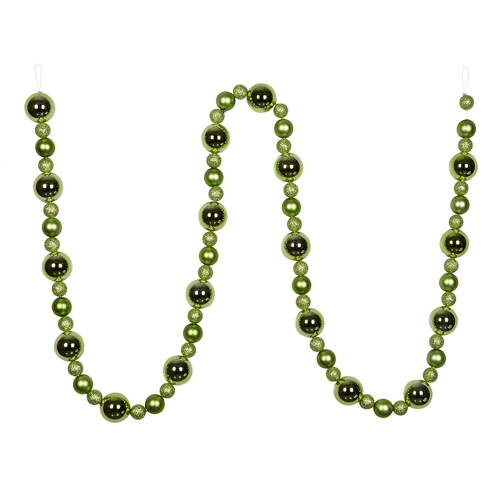 9' Celadon Assorted Ball Garland